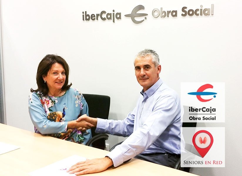   Firma de convenio Seniors en Red con la Obra Social de Ibercaja