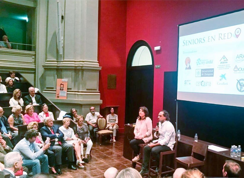 Presentación de Seniors en Red en el Paraninfo de la Universidad de Zaragoza